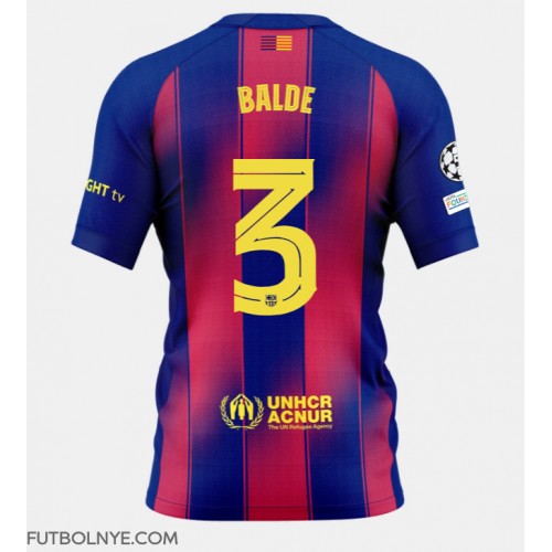 Camiseta Barcelona Alejandro Balde #3 Primera Equipación 2025-26 manga corta Camiseta Barcelona Alejandro Balde #3 Primera Equipación 2025-26 manga corta